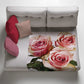 Peach Roses Light Weight Fleece Blanket