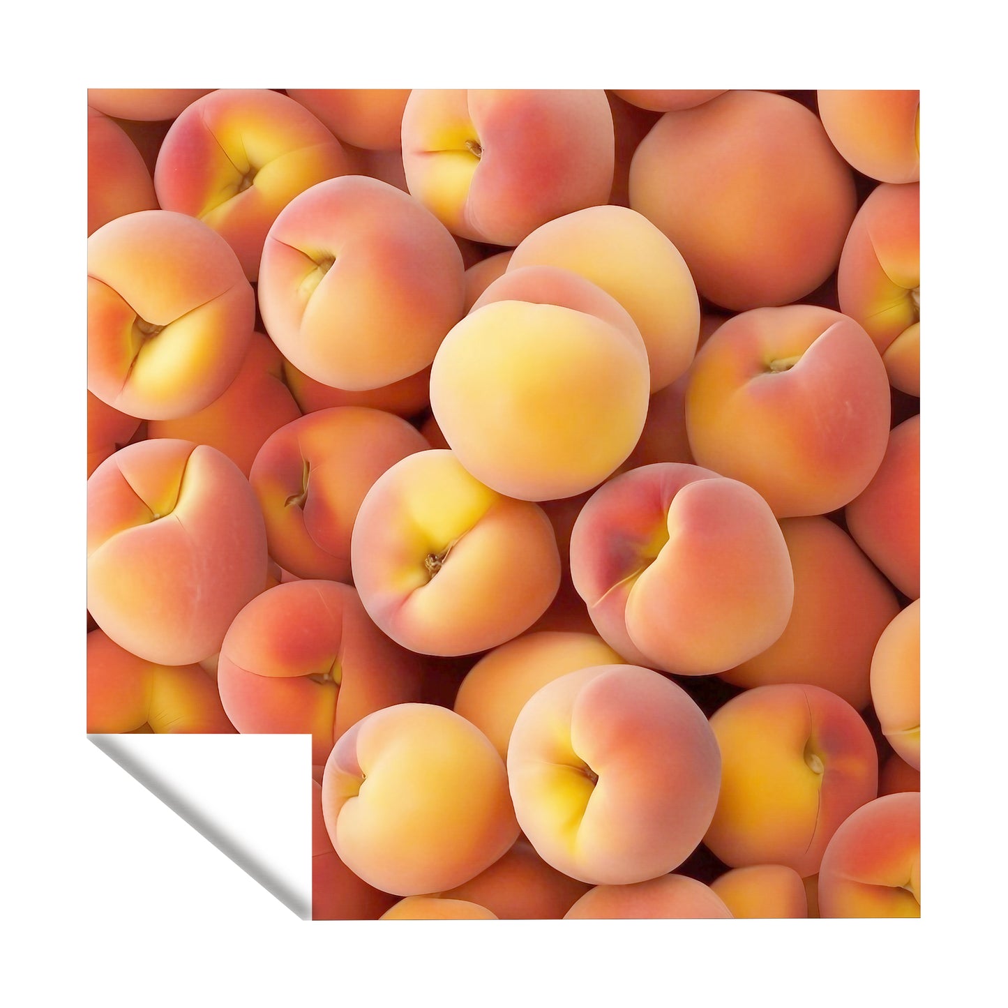 Peaches Square Tablecloth
