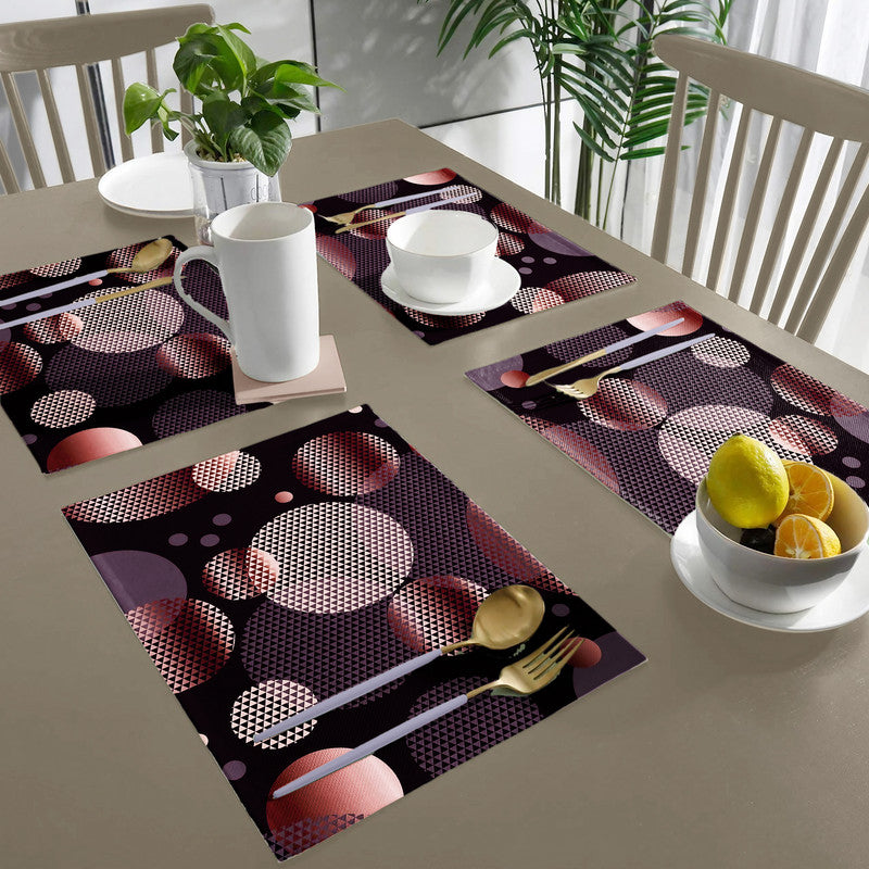 Peachy Circles Placemats