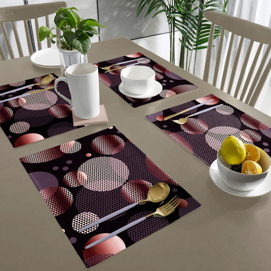 Peachy Circles Placemats