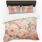 Peachy Antique Petal Whispers Duvet Cover Set