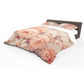 Peachy Antique Petal Whispers Duvet Cover Set
