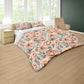Peachy Dahlia Flowers Duvet Cover Set