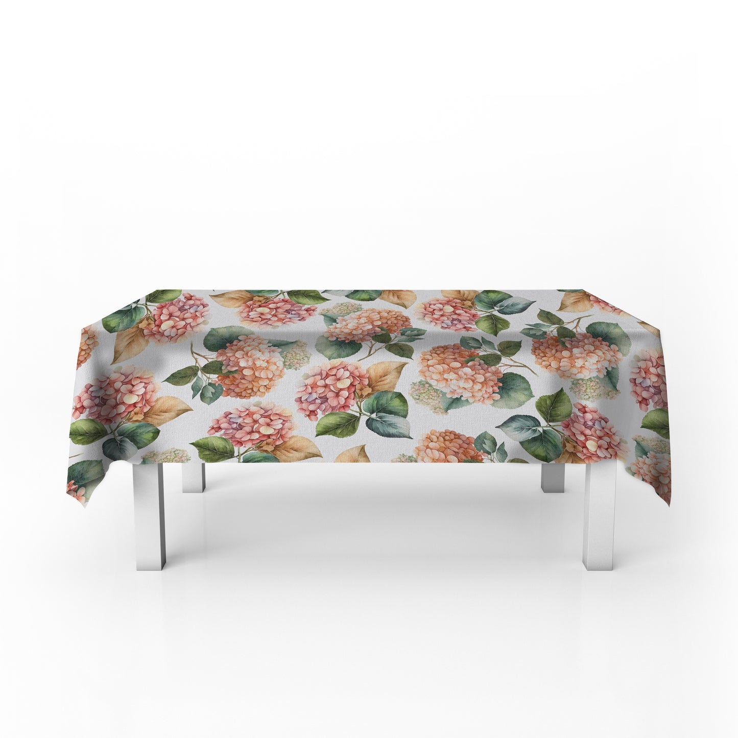 Peachy Hydrangeas Rectangle Tablecloth by Mark van Vuuren