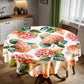 Peachy Hydrangeas Round Tablecloth by Mark van Vuuren