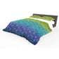 Peacock Gradient Duvet Cover Set