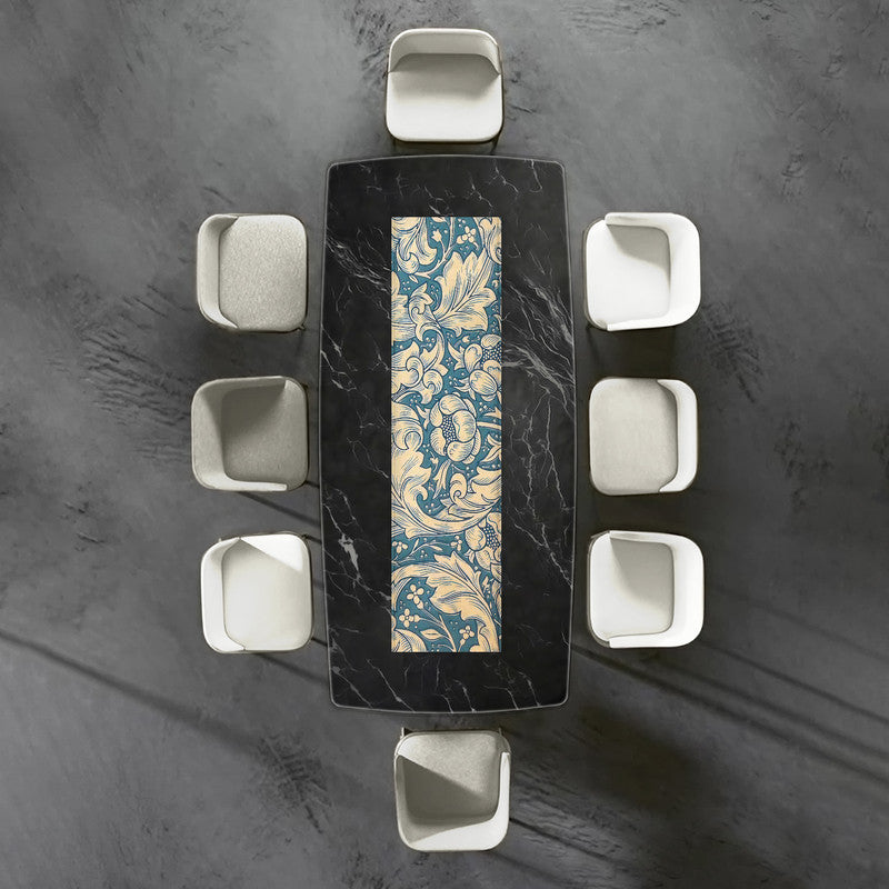 Pearl White Floral 160cm Table Runner