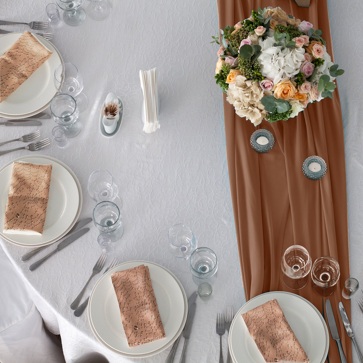 Pearl Spiderweb Napkins by Annette Heymans