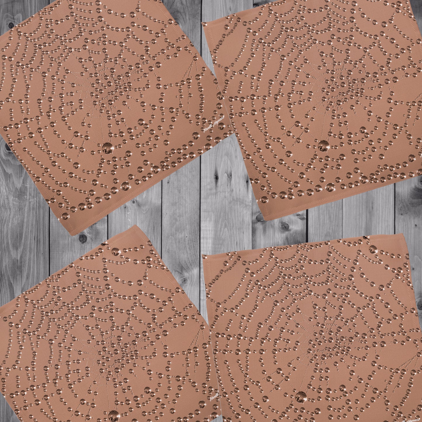 Pearl Spiderweb Napkins by Annette Heymans