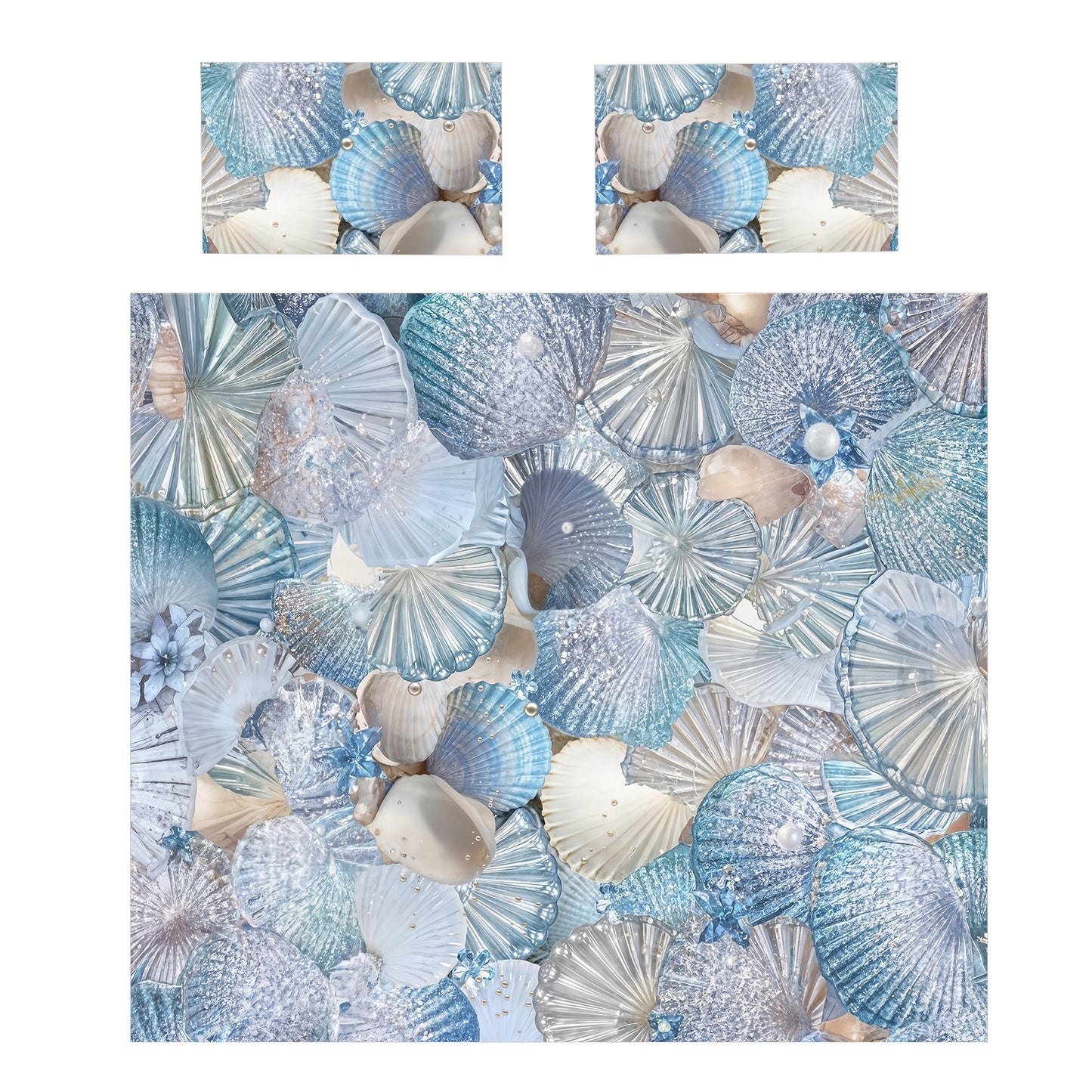 Pearls & Pebbles on the Sand Duvet Cover Set