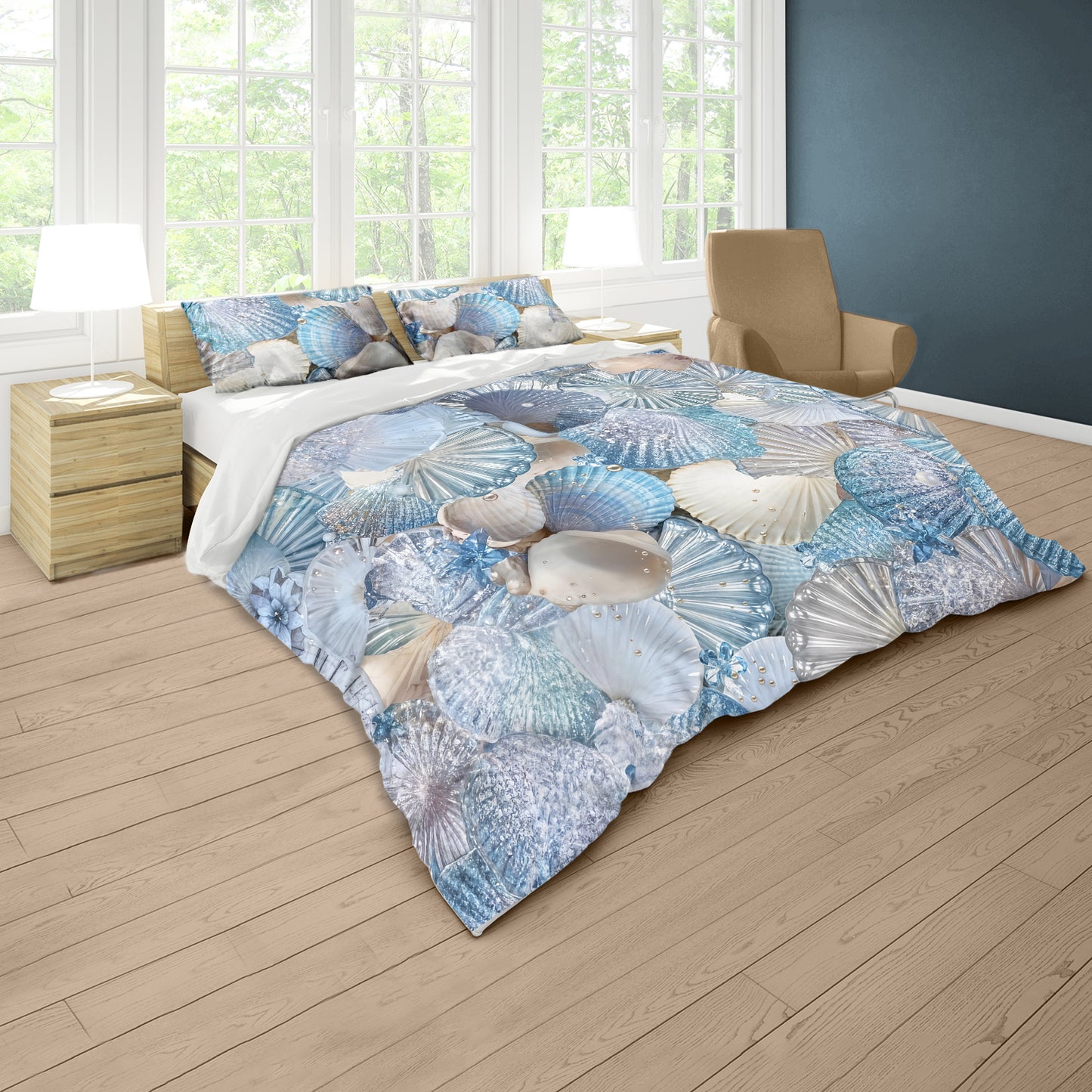 Pearls & Pebbles on the Sand Duvet Cover Set