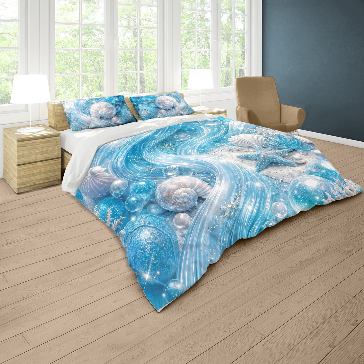 Pearls and Pebbles Duvet Cover Set
