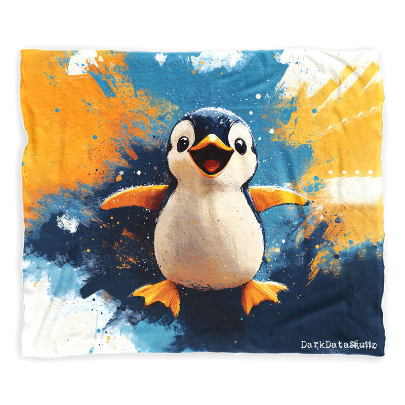 Penguin Minky Blanket by Wikus Schalkwyk