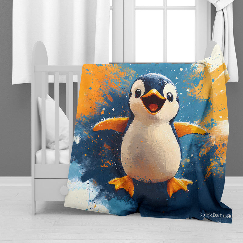 Penguin Minky Blanket by Wikus Schalkwyk
