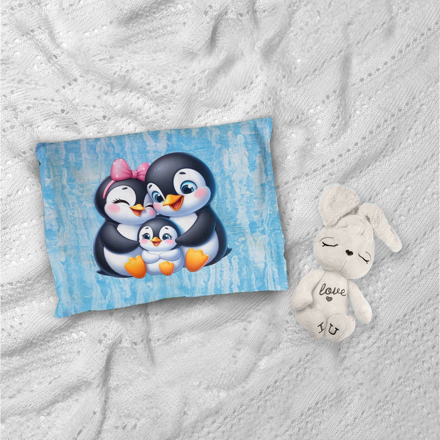 Penguin Family Cot Set