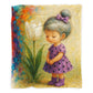Penny Purple Dress Toddler Fleece Blanket