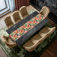 Peonies And Gold Balls Table Runner