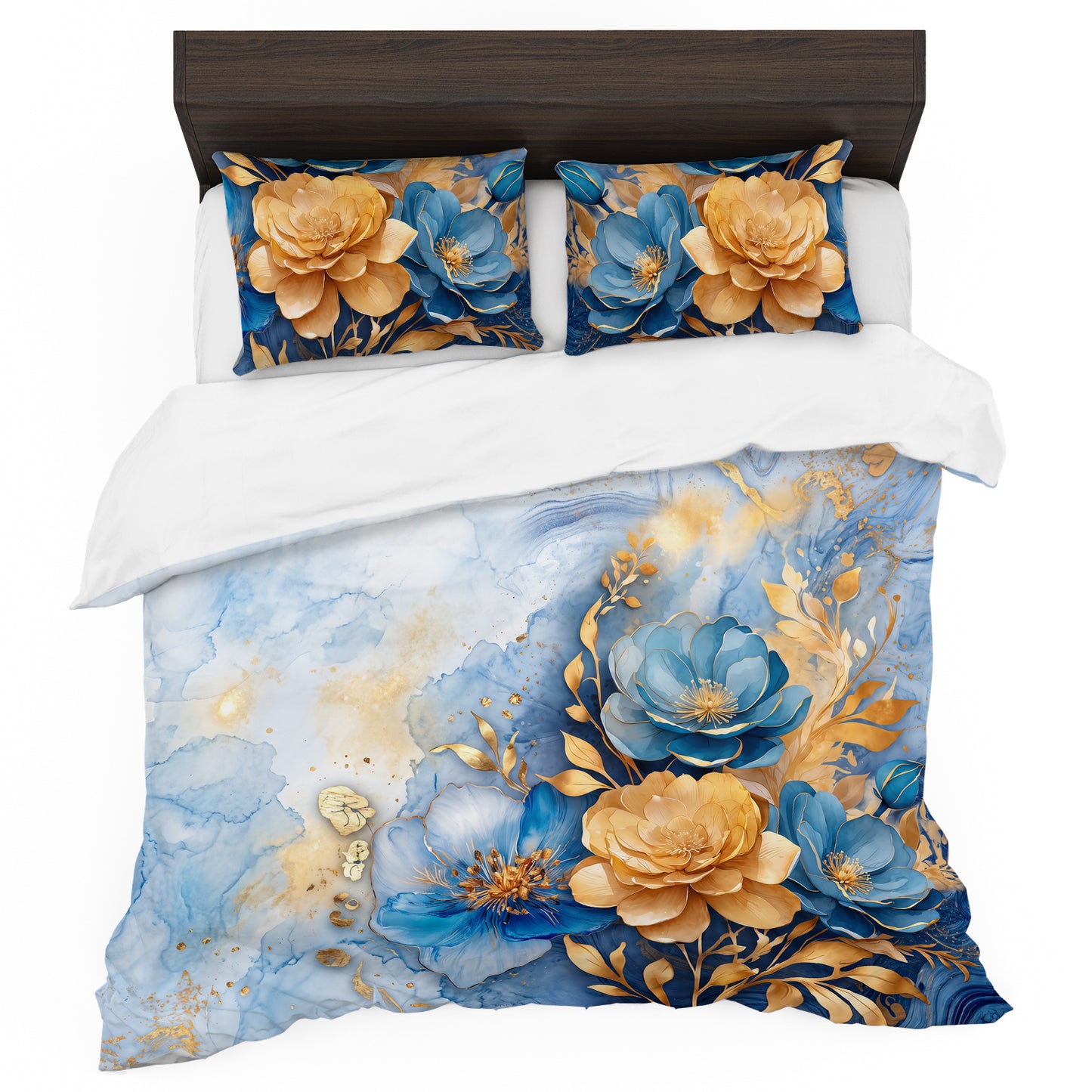 Peonies and Camellias Oasis Duvet Cover Set