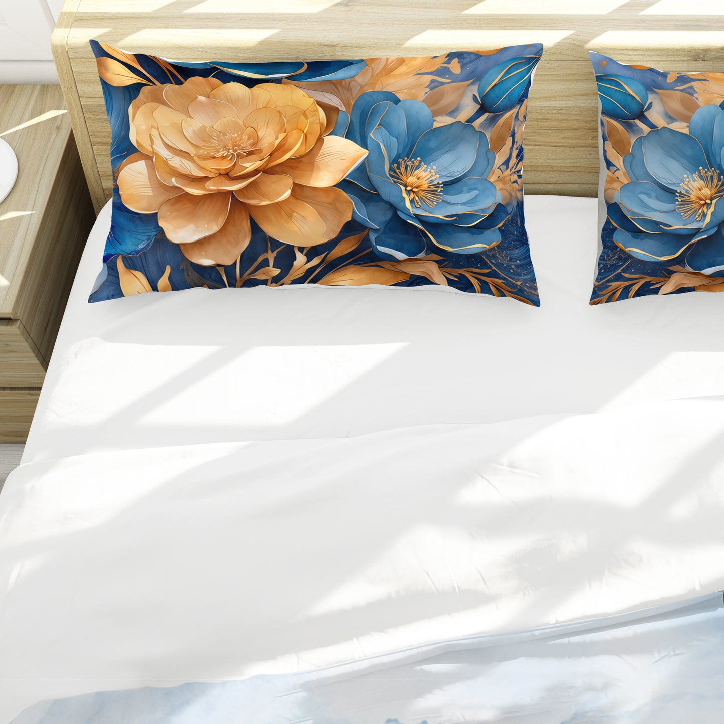 Peonies and Camellias Oasis Duvet Cover Set