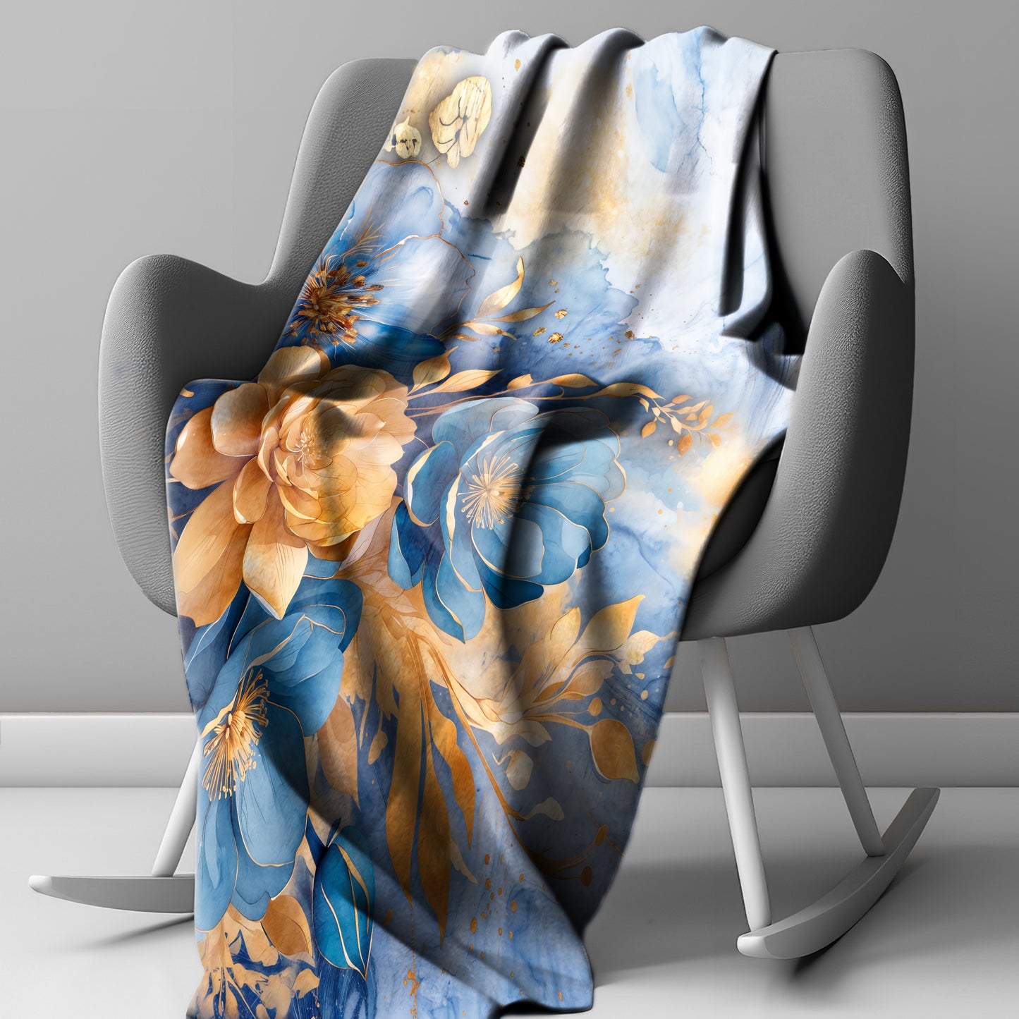 Peonies and Camellias Oasis Light Weight Fleece