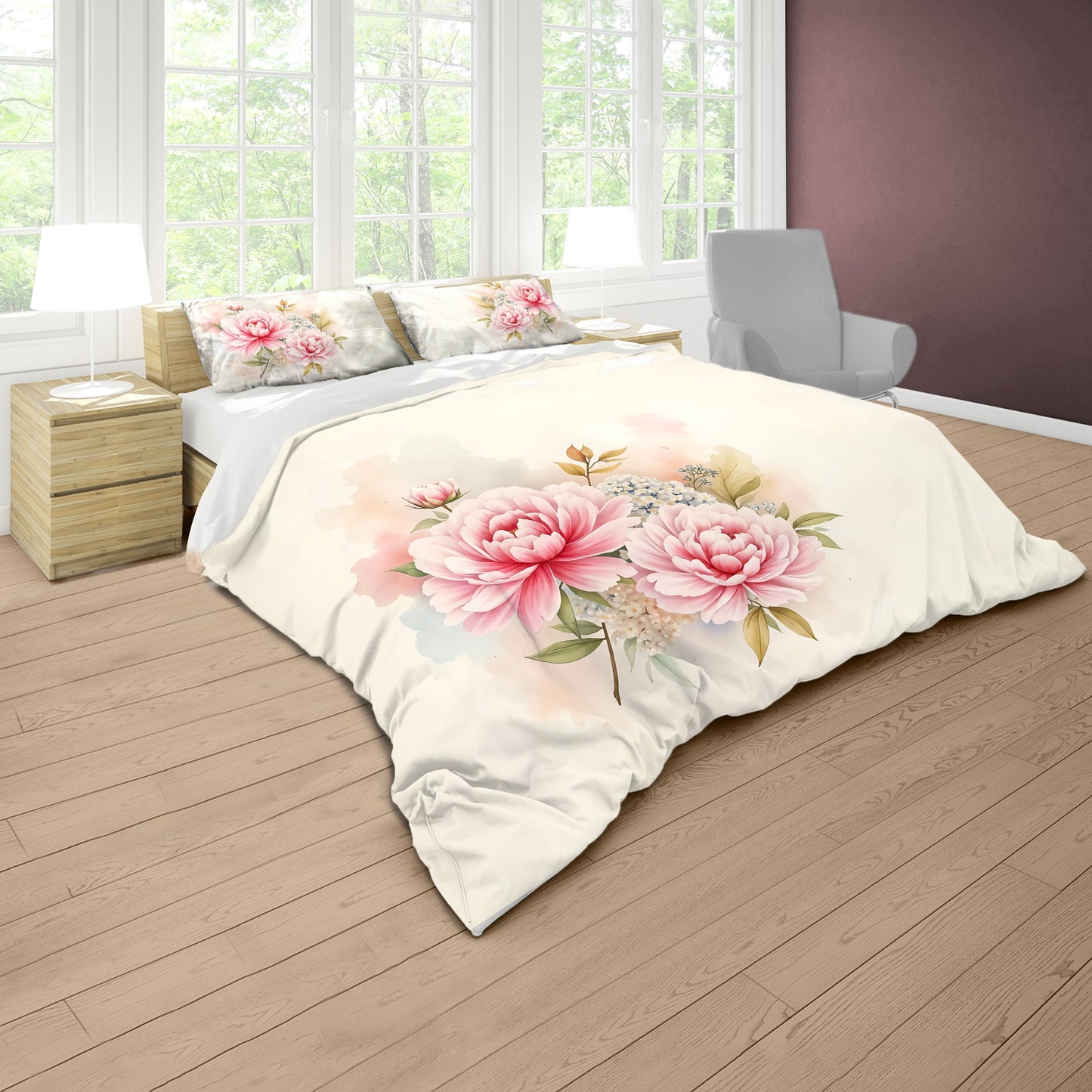 Peony Blush Duvet Cover Set