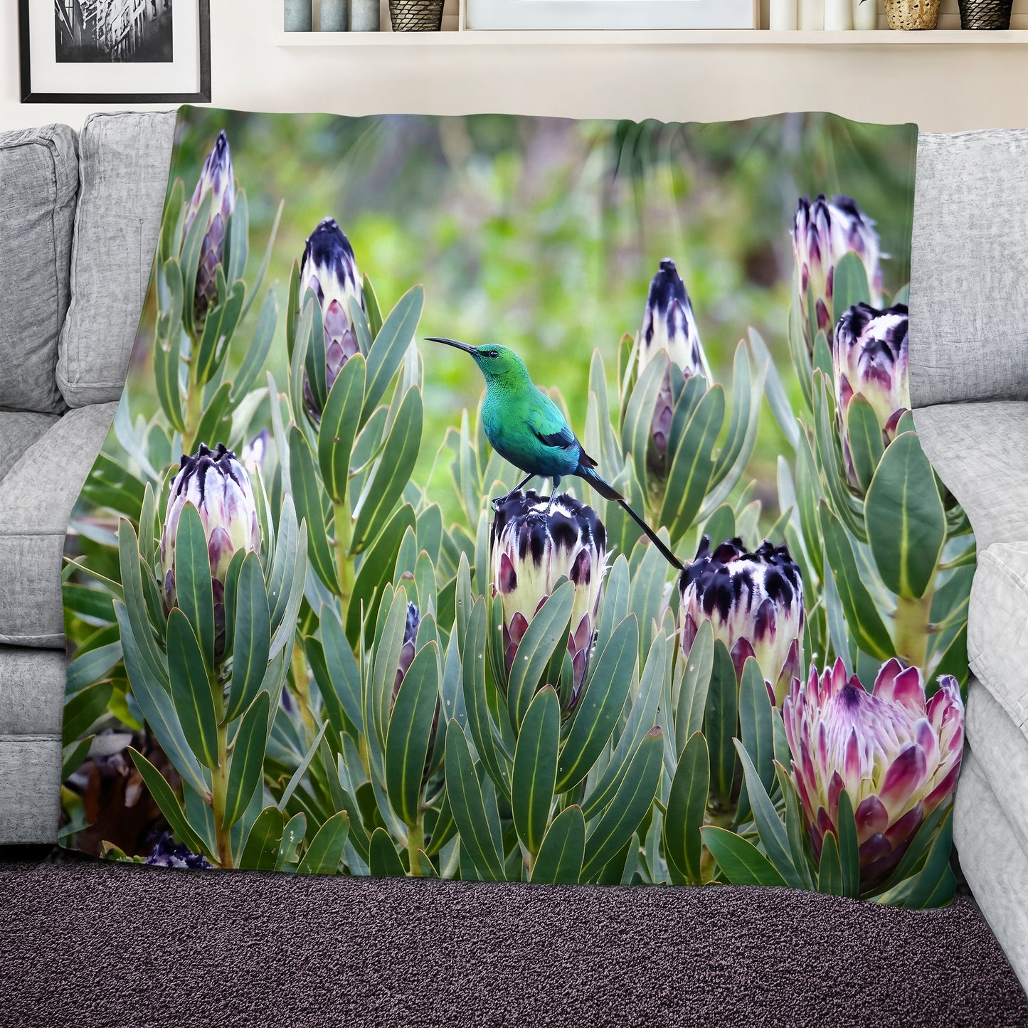 Perfect Protea Light Weight Fleece Blanket