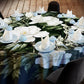 Perfect White Rose 2,3m Round Tablecloth