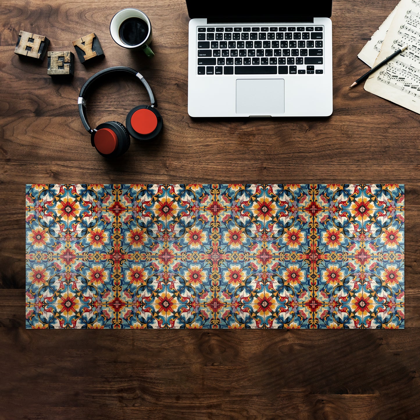 Persian Floral Desk Pad