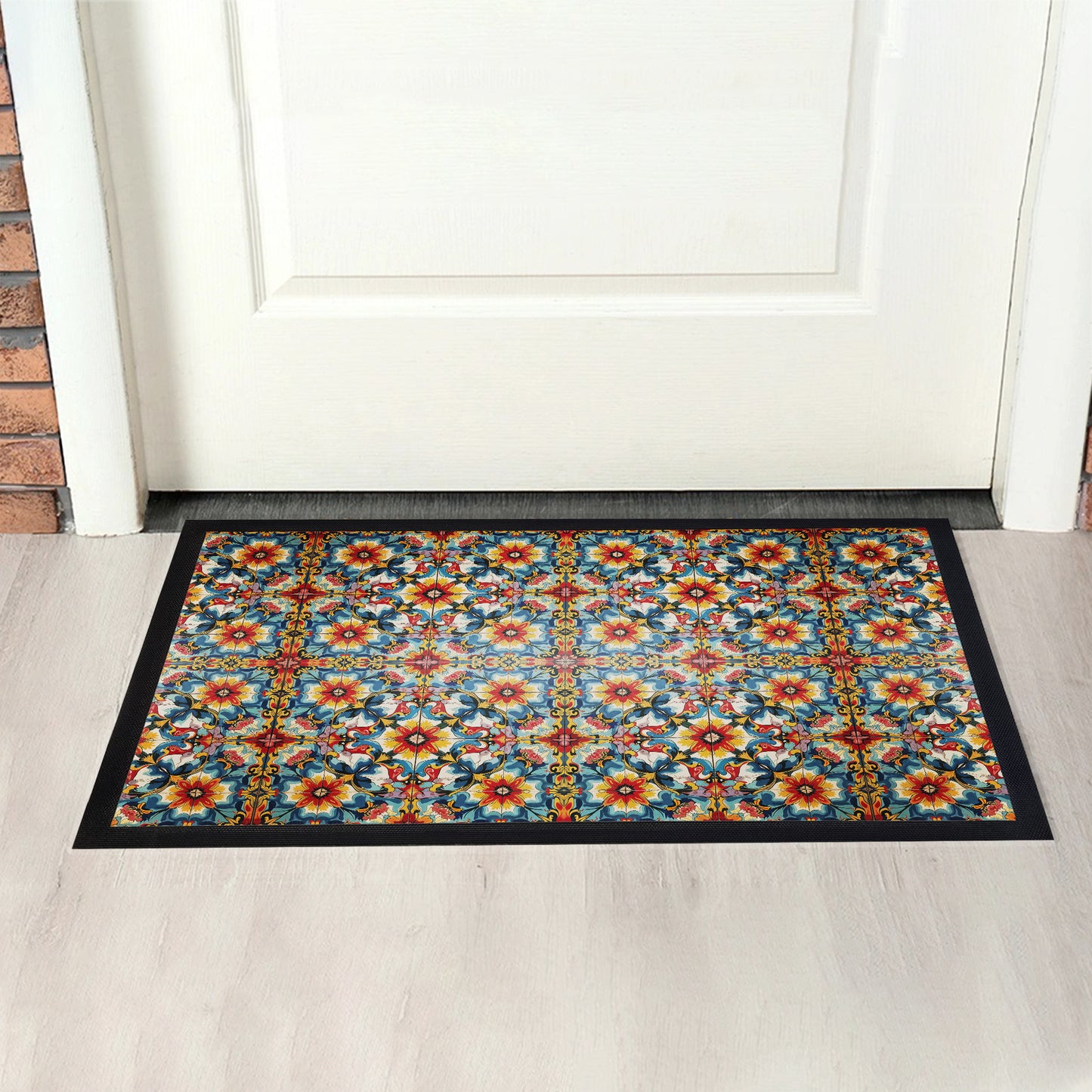 Persian Floral Door Mat
