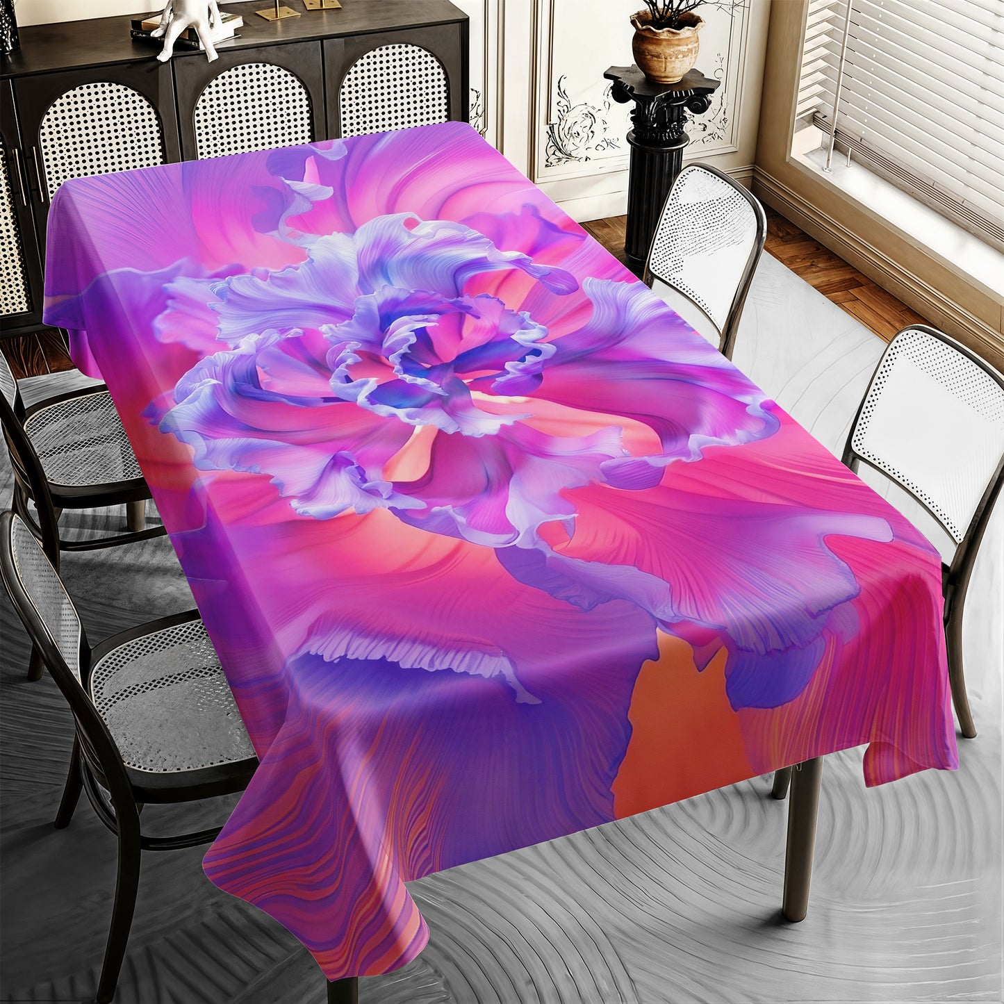 Petal Fusion Rectangle Tablecloth