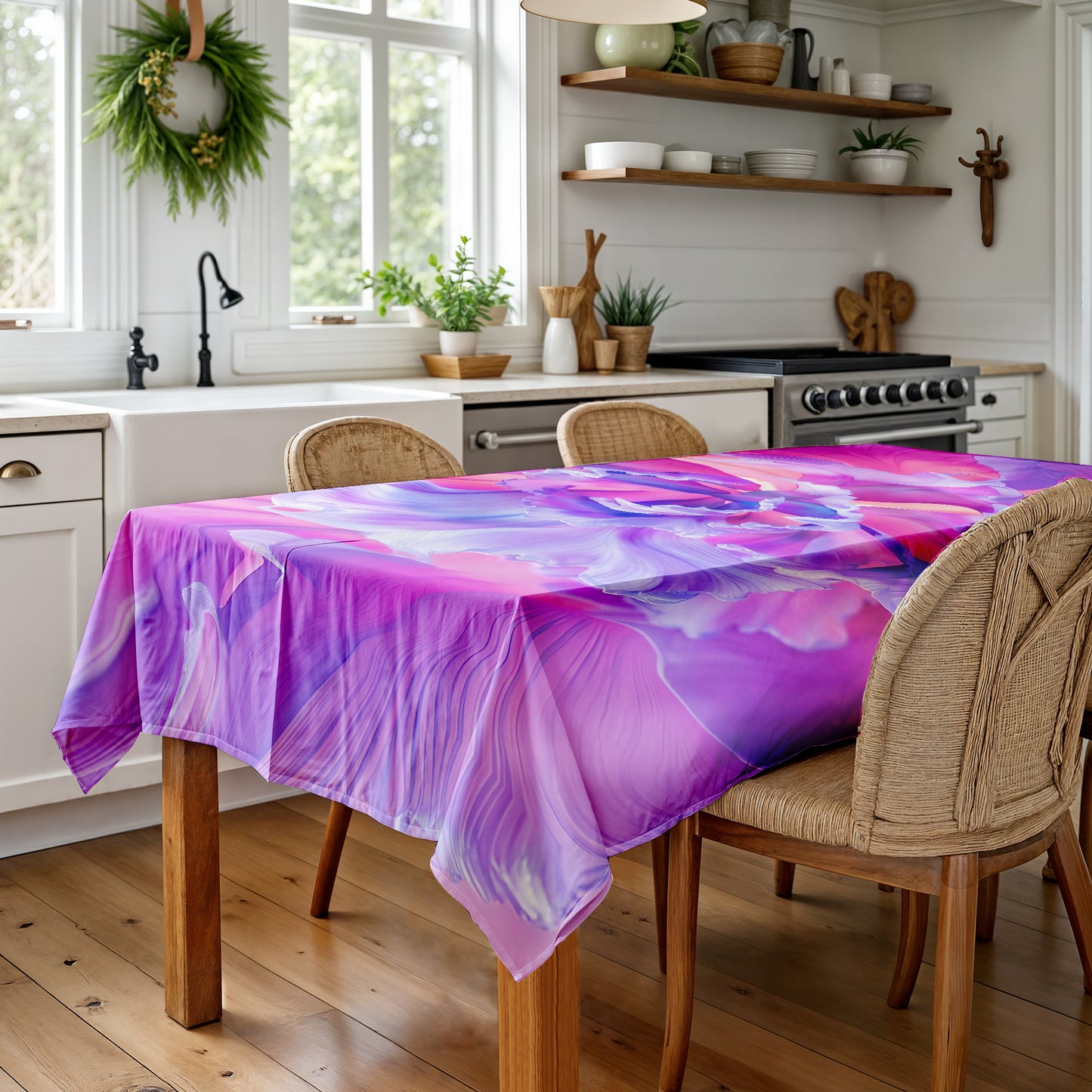 Petal Fusion Rectangle Tablecloth