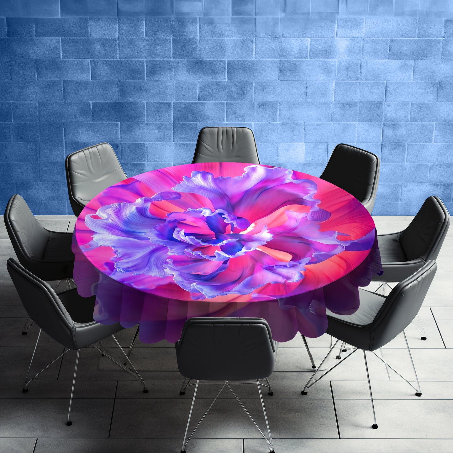 Petal Fusion Round Tablecloth