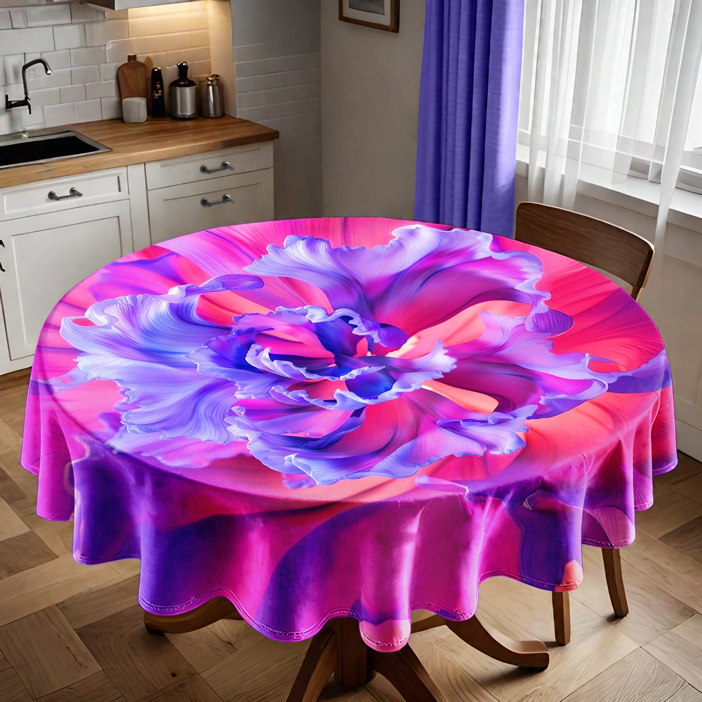 Petal Fusion Round Tablecloth