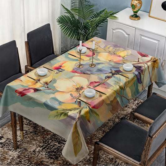 Petal Percher Rectangle Tablecloth by Wikus Schalkwyk