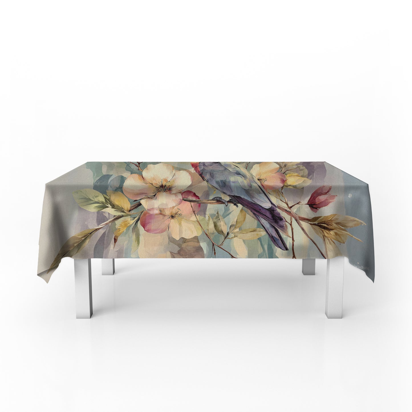 Petal Percher Rectangle Tablecloth by Wikus Schalkwyk