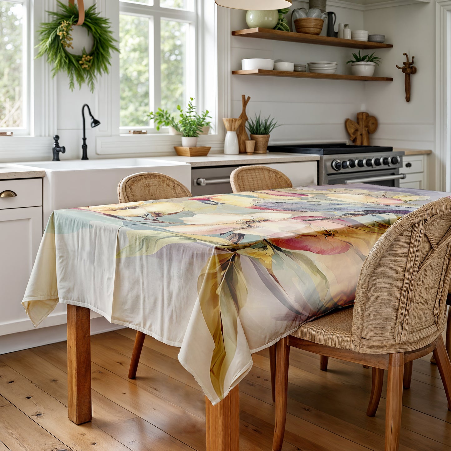Petal Percher Rectangle Tablecloth by Wikus Schalkwyk
