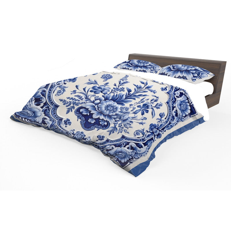 Petals Of Delft Duvet Cover Set