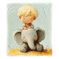 Peter and Elly Toddler Fleece Blanket