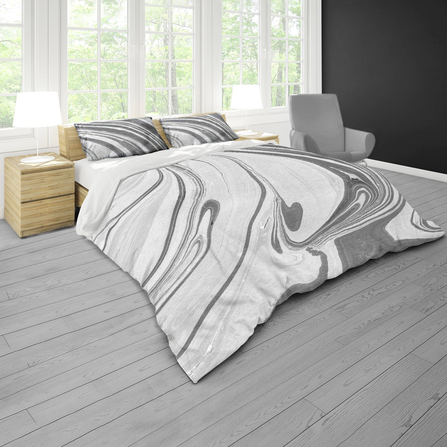 Phantom Currents Duvet Cover Set