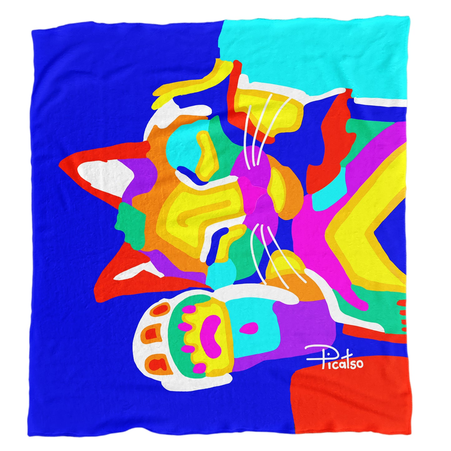 Plain Colourful Dreamer Light Weight Fleece Blanket by Picatso