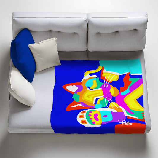 Plain Colourful DreamerLight Weight Fleece Blanket by Picatso