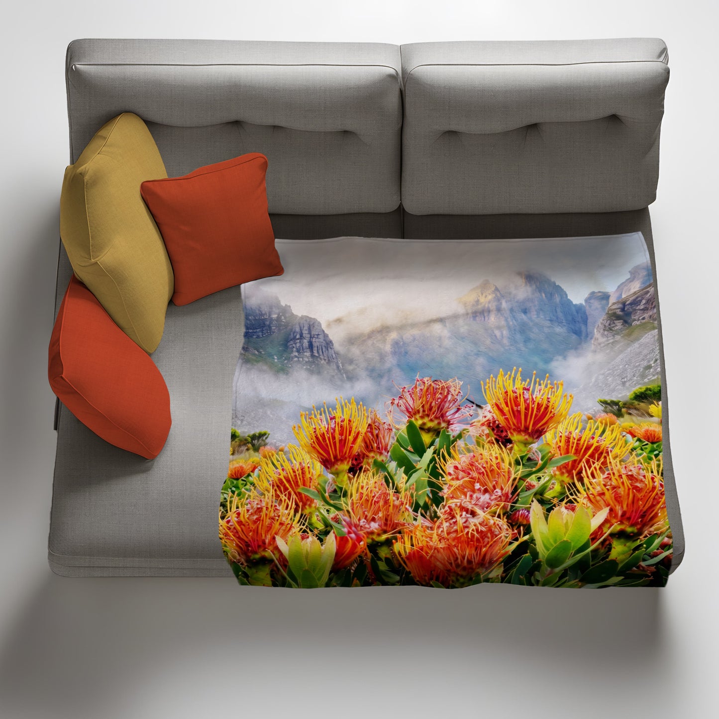 Pin Proteas Light Weight Fleece Blanket