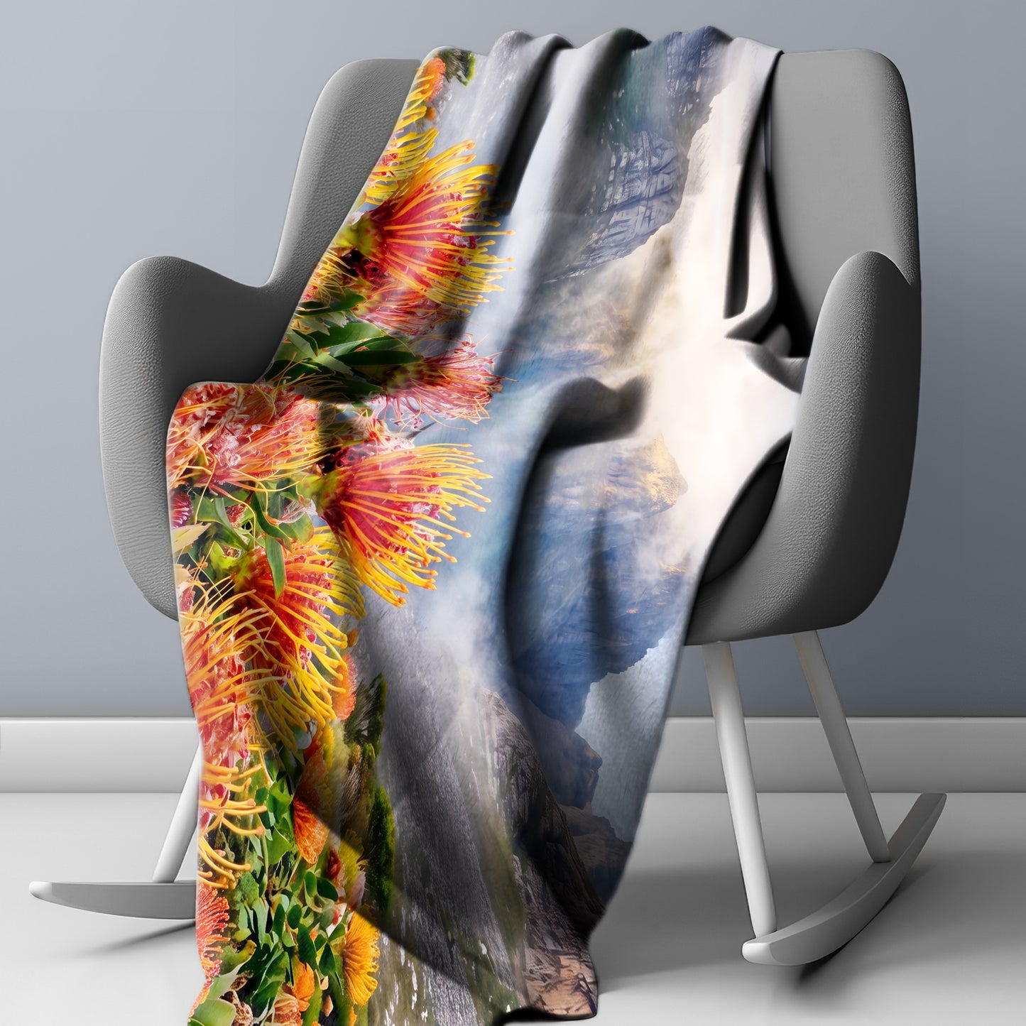 Pin Proteas Light Weight Fleece Blanket