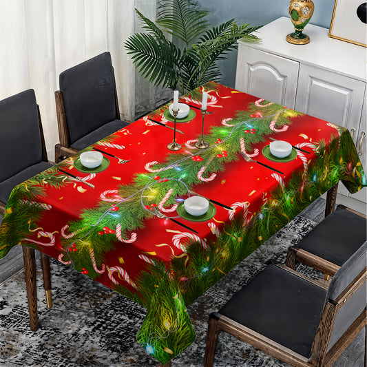 Pine Tree Christmas Rectangle Tablecloth