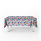 Pink And Blue Rectangle Tablecloth