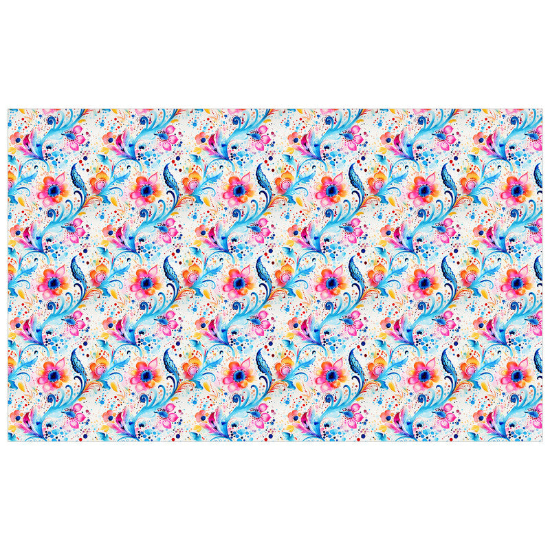 Pink And Blue Rectangle Tablecloth