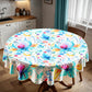 Pink Blooms Round Tablecloth