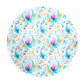 Pink Blooms Round Tablecloth