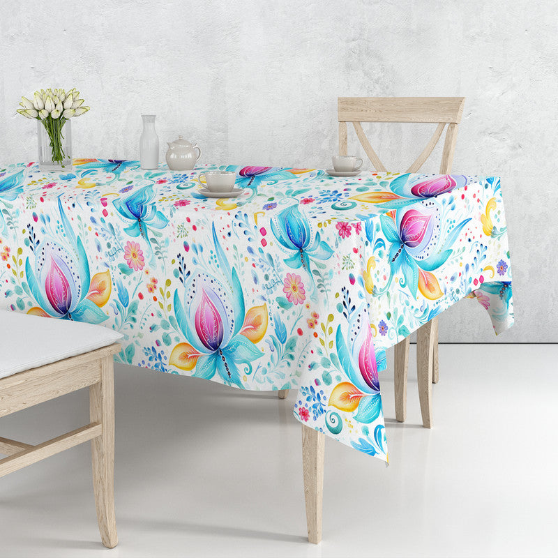 Pink Buds Rectangle Tablecloth