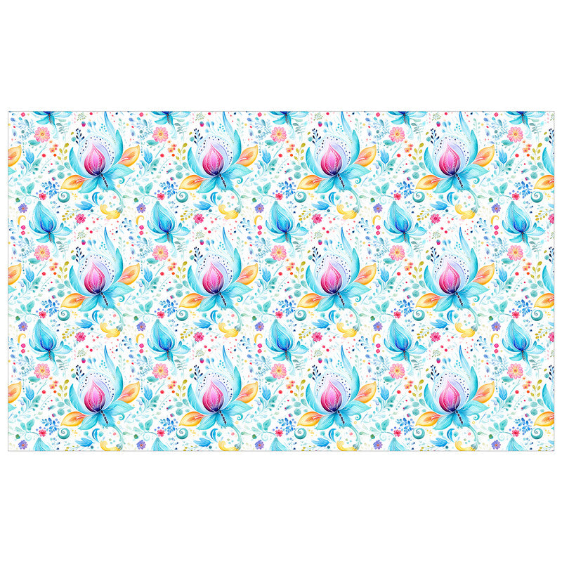 Pink Buds Rectangle Tablecloth